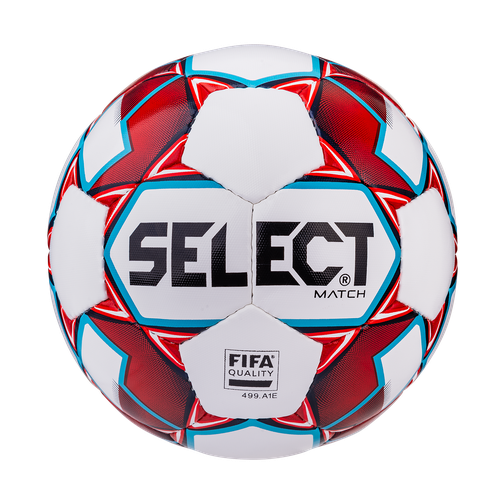 Мяч футбольный Select Match Fifa №5, белый/синий/красный (5) 42221030 4