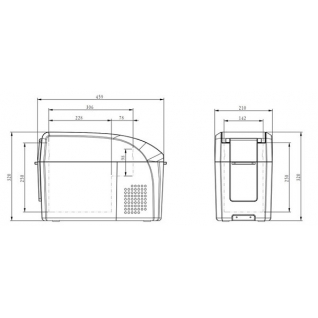 Автохолодильник компрессорный Colku DC10f (10л, 12/24)