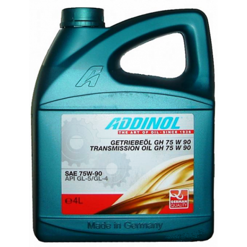 Трансмиссионное масло Addinol Getriebeol GH 75W90 4л 37640246