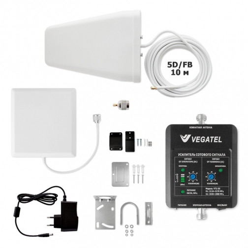 Усилитель сотовой связи VEGATEL VT2-3G-kit (дом, LED) VEGATEL 9251888 4