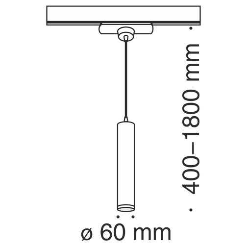 Трековый светильник Technical TR008-1-GU10-W 42409695 1