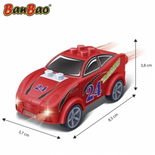 Конструктор Raceclub - Спортивный автомобиль, 22 детали BanBao 37705929 9