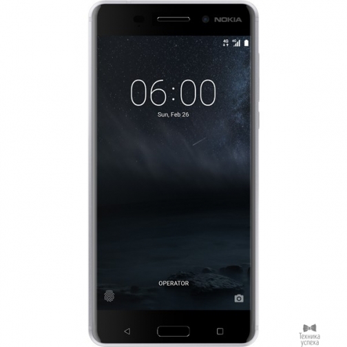 Nokia NOKIA 6 DS TA-1021 SILVER 5.5'' (1920x1080)IPS/Snapdragon 430 MSM8937/32Gb/3Gb/3G/4G/16MP+8MP/Android 7.1 11PLES01A12 7247438