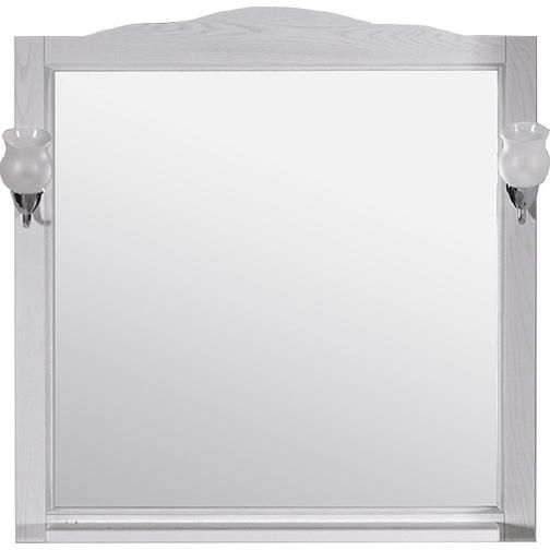 Зеркало Римини Nuovo 80 (Белый/Патина серебро) ASB-Woodline 38117141 1
