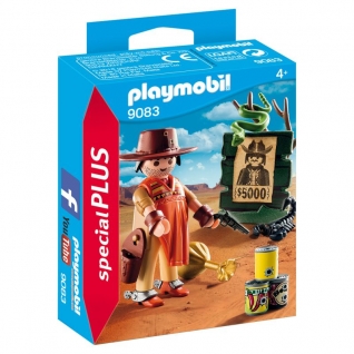 Конструктор Playmobil Экстра-набор:Ковбой с постером "Разыскивается"