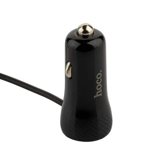 Разделитель автомобильный Hoco Z21A Ascender single-port car charger with cable Lightning (USB: 5V & 3.4A) Черный 42532450