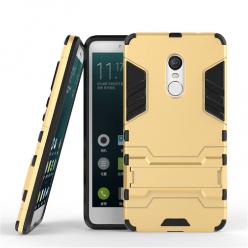 Бампер с подставкой Hard Armor для Xiaomi Redmi Note 4X (золотой) Armor 8944969 2