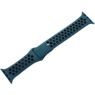 Ремешок спортивный COTEetCI W12 Sport Band (WH5216-BL-BK-38) для Apple Watch 40мм/ 38мм Черно-Голубой