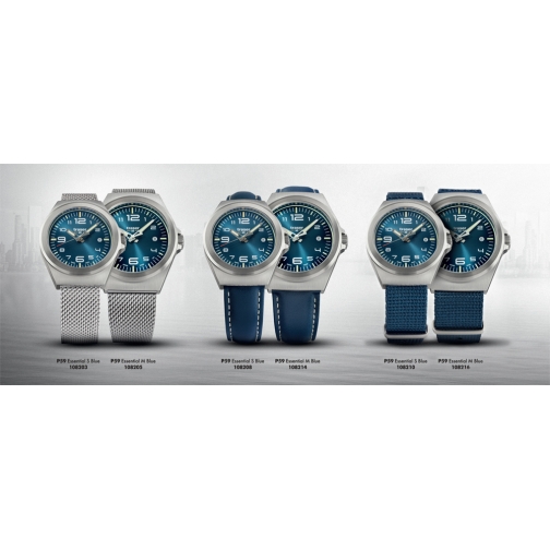 Часы Traser P59 Essential S Blue с кожаным ремешком 108208 37687569 1
