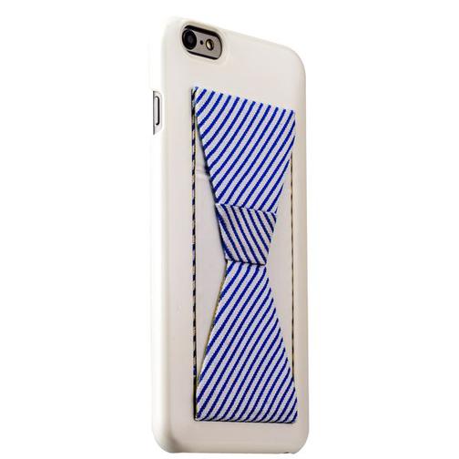 Накладка-подставка iBacks Bowknot Series PC Case для iPhone 6s Plus/ 6 Plus (5.5) (60334) White/ Stripes 42530526