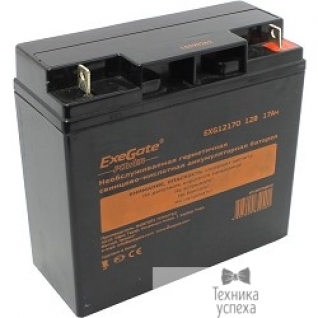 EXEGATE Exegate EP160756RUS Аккумуляторная батарея Exegate EG17-12 / EXG12170, 12В 17Ач, клеммы под болт M5