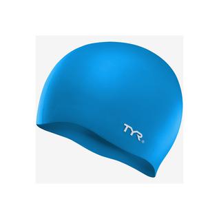 Шапочка для плавания Tyr Wrinkle Free Silicone Cap, силикон, Lcs/420, голубой