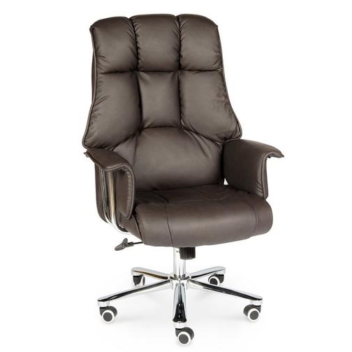 Кресло для руководителя/Президент/cталь + хром/темно-коричневая экокожа NORDEN Chairs 42859357 5