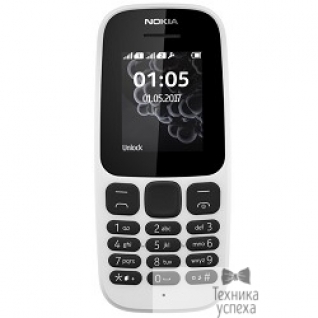 Nokia NOKIA 105 DS TA-1034 WHITE (2017) A00028316 1.8", 160x120, FM, 8Мб