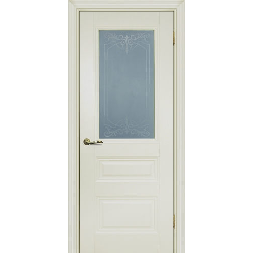 Дверное полотно Profilo Porte PSC-27,29 Цвет Белый, Магнолия, Стекло 6649056 1