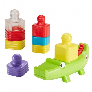 Развивающие игрушки для малышей Mattel Fisher-Price Mattel Fisher-Price DRG34 Игрушка-пирамидка &quot;Веселый крокодил&quot;