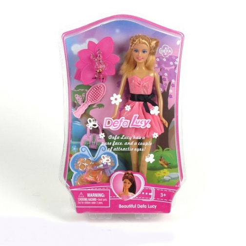Кукла Lucy - Южанка в розовом платье, 29 см Defa Lucy 37708824
