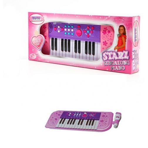 Детский синтезатор Starz - Sing-Along Piano, розовый, 25 клавиш Potex 37716759