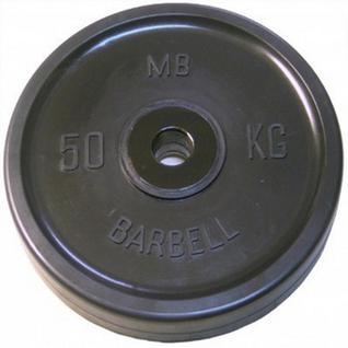 Mb Barbell Диск обрезиненный BARBELL Евро-классик 50 кг d-51 мм DR-MBК51-50В