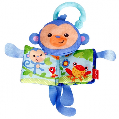 Развивающие игрушки для малышей Mattel Mattel Fisher-Price CBH87 Фишер Прайс Мягкая книжка обезьянка 37603475
