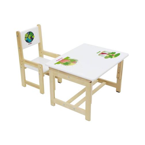 Столик и стульчик Polini Комплект растущей детской мебели Polini kids Eco 400 SM 68х55 см 42746257 11