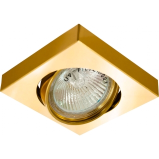 Встраиваемый светильник Feron DL163 MR16 50W G5.3 золото