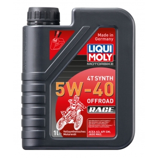Моторное масло Liqui Moly Motorbike 4T Synth Offroad Race 5W40 1л