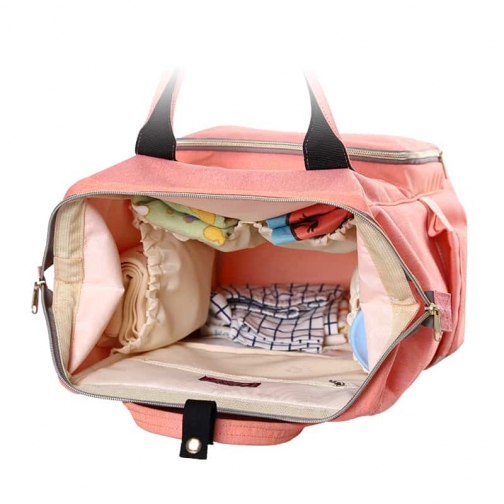 Сумка-рюкзак для мам с креплением и USB бело-красная no name 37697951 1