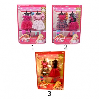 Набор из 2 платьев с аксессуарами для куклы Angena Shantou