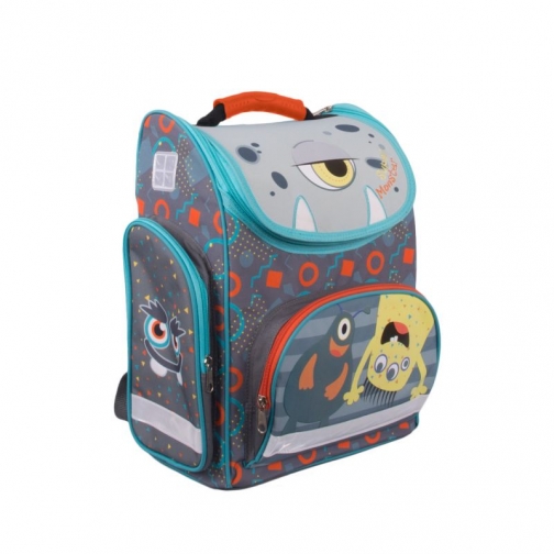 Школьный рюкзак Монстрик Гошик (серый) Gulliver рюкзаки 37897839 1