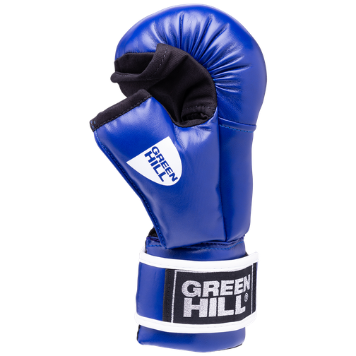 Перчатки для рукопашного боя Green Hill Pg-2047, к/з, синий размер M 42221356 4