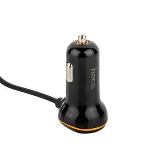 Автомобильное зарядное устройство Hoco Z14 Single (выход MicroUSB & USB: 5V & 2.1A) Черный