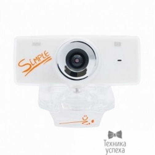 Cbr Веб-камера Simple S3 White, универс. крепление, 5 линз, 1,3 Мп, микрофон, эффекты, S3 White 5867447