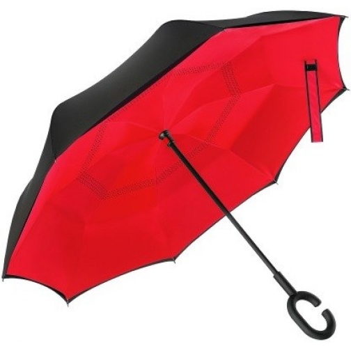 Обратный зонт наоборот Антизонт красный Umbrella 37697887 2