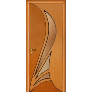 Дверное полотно МариаМ Корона ПУ лак остекленное 600-900 мм