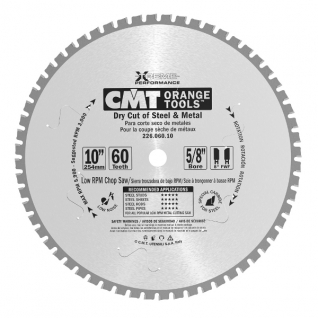 Пильный диск CMT для пиления стали, железа " сухой рез " 355x25,4x2,2/1,8 0° 8° FWF Z=72 226.072.14