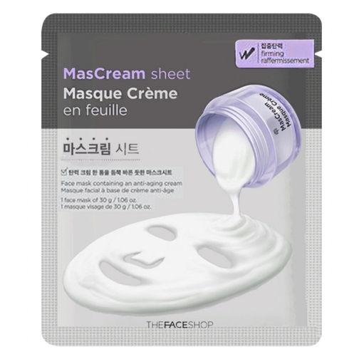 THE FACE SHOP - Маска-салфетка ферментированная Intense Mascream Sheet Firming 37692755
