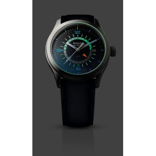 Часы Traser P59 Aurora GMT Blue, кожаный ремешок 107035