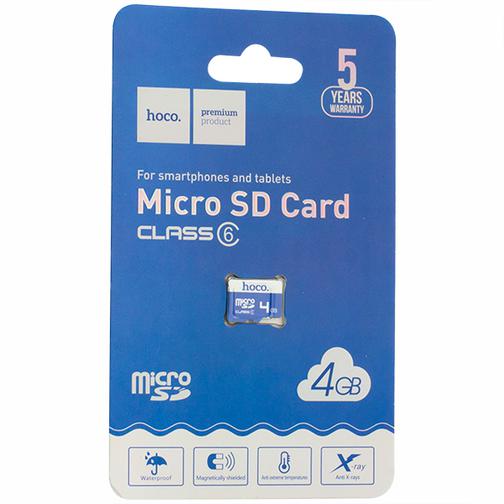 Карта памяти Hoco micro SD Card 4Gb Class6 42532303