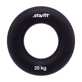 Эспандер кистевой Starfit Es-404 "кольцо", диаметр 8,8 см, 35 кг, чёрный