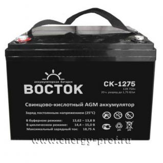 Аккумуляторные батареи Восток Аккумуляторная батарея СК-1275