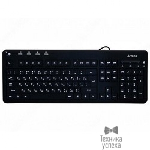 A-4Tech Keyboard A4Tech KD-126-2 USB (Черный+белая подсветка) 2746927