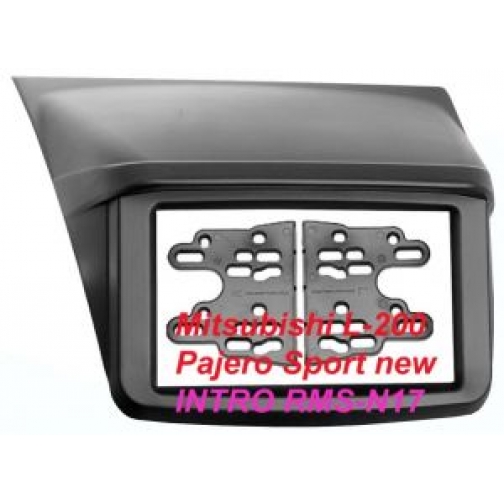 Переходная рамка Intro RMS-N17 для Mitsubishi L-200, Pajero Sport New 2DIN (накладка) Intro 834879 1