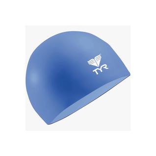 Шапочка плавательная Tyr Latex Swim Cap, латекс, Lcl/428, голубой