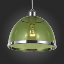 Светильник подвесной St Luce Хром/Зеленый E27 1*60W
