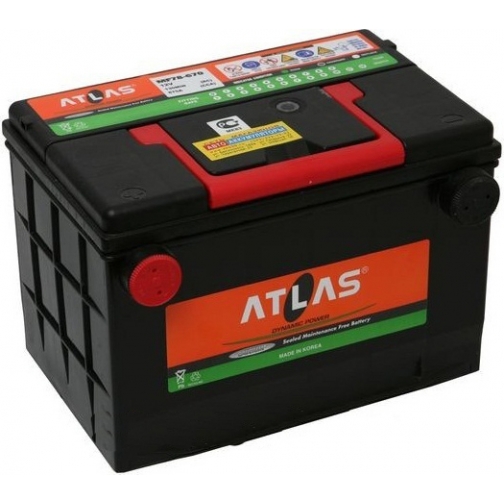 Аккумулятор легковой Atlas MF 78-670 75 Ач 37940674