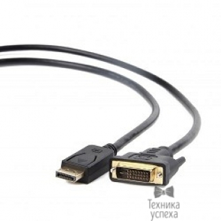 Gembird Кабель DisplayPort-DVI Gembird/Cablexpert 1.8м, 20M/19M, черный, экран, пакет(CC-DPM-DVIM-1.8m)