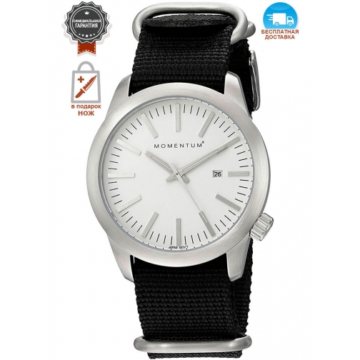 Часы Momentum Logic Steel White, нато 1M-SP10W7B Momentum by St. Moritz Watch Corp 37687616
