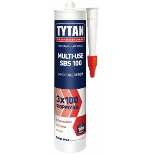 ТИТАН Многоцелевой клей жидкие гвозди (0,31л) / TYTAN Multi-Use SBS100 клей монтажный жидкие гвозди (0,31л) Титан