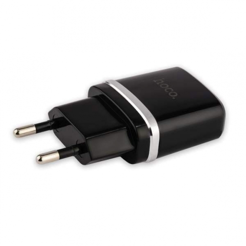 Сетевое зарядное устройство Hoco C12 Smart Dual USB black 37697839 2